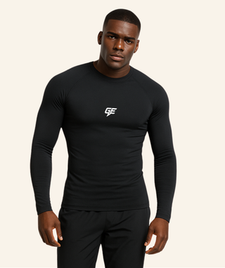 GE Long-Sleeve Compression T-Shirt – Black