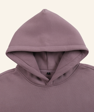 "Dear Person Behind Me" Oversized Fleece Hoodie – White Print