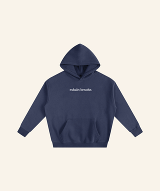 "Dear Person Behind Me" Oversized Fleece Hoodie – White Print