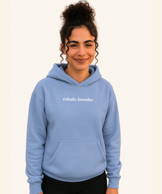 "Dear Person Behind Me" Oversized Fleece Hoodie – White Print