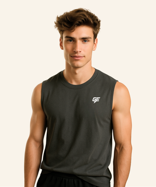 GE Tank Top (100% Cotton) – Black or Gray