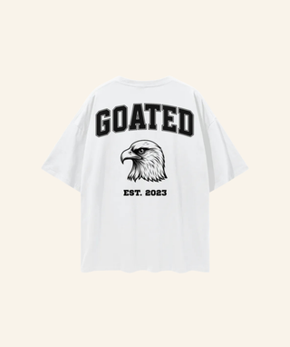 GE Oversized “GOATED” T-Shirt (100% Cotton) – Black Print