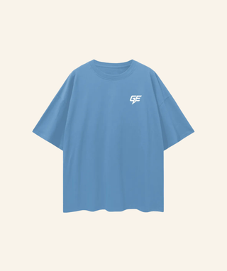 GE Oversized “GOATED” T-Shirt (100% Cotton) – White Print